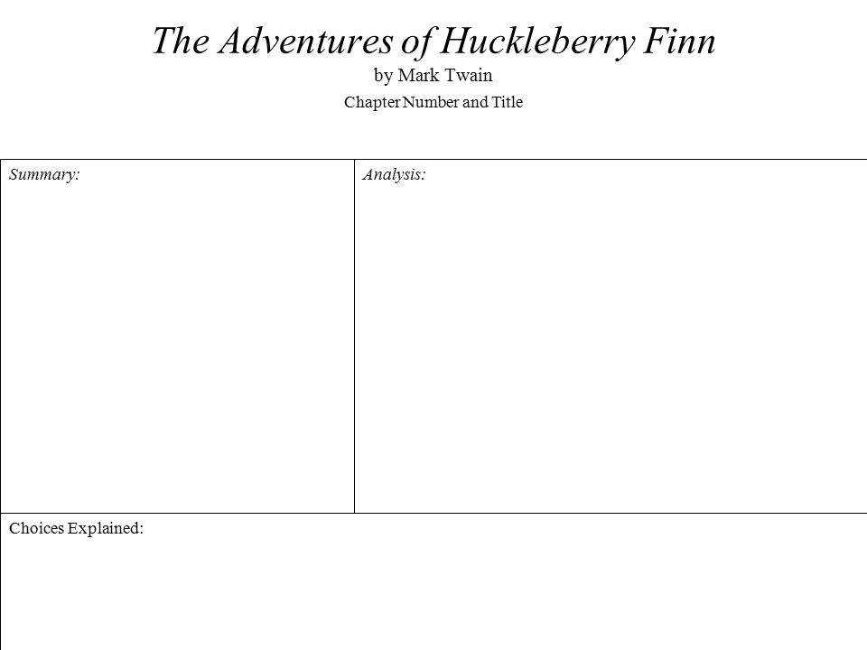 An analysis of the theme of freedom in the adventures of huckleberry finn by mark twain